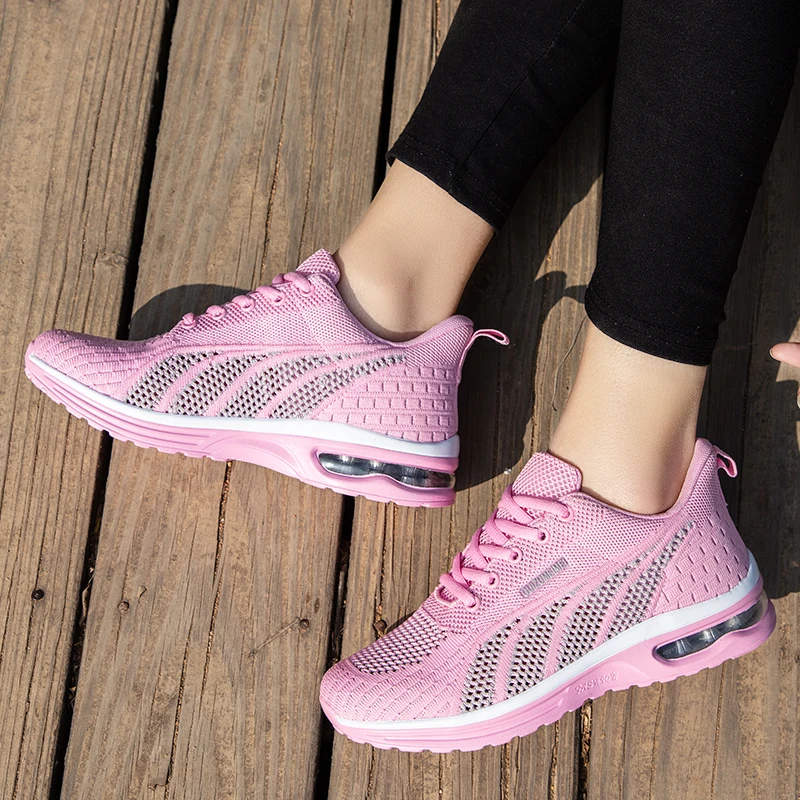 Women Running Shoes Air Cushion Ladies Casual Sneakers Free Shipping Summer Outdoor Jogging Shoes Female Athletic Sports Trainer
