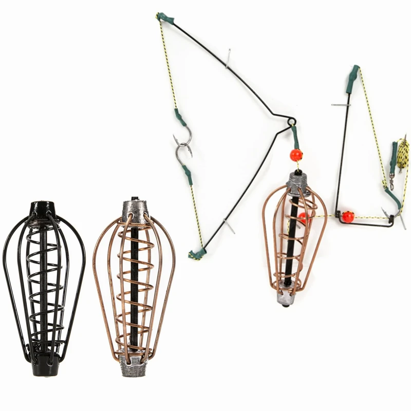 

Precise Fish Lure Nest Cracker Light Weight Feeder Fishing Tools Nested Bait Feeder Fish Bait Feeder Material Copper Lead Quasi