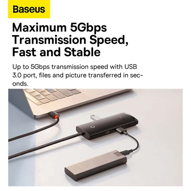 USB-концентратор Baseus 4 в 1 USB Type-C на 3 0 |