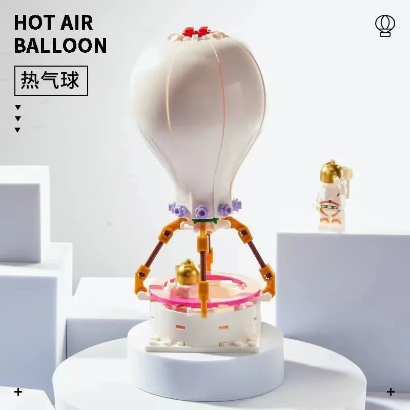 Совместимая с LEGO MOC креативная ваза для воздушных шаров конструктор из мелких