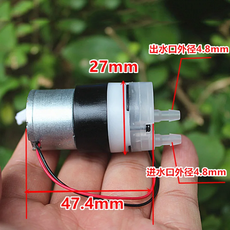 Купить DC 3V 3.7V Micro Mini 27mm Diaphragm Water Pump Negative