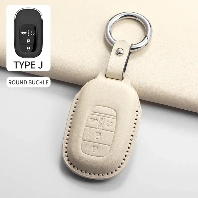 Чехол для автомобильного ключа, брелок для Honda 2022 2023 2024 2025 для Civic, Accord, CR-V, HR-V, аксессуары для ключей из искусственной кожи Pilot