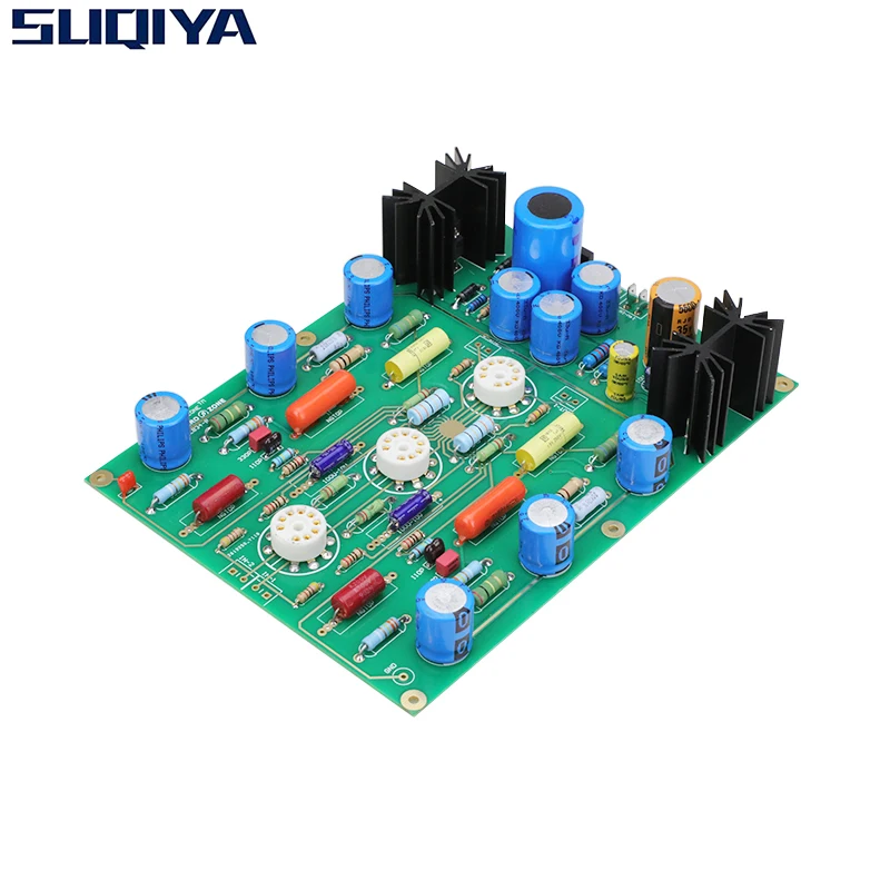 

SUQIYA-EAR834 HIFI RIAA MM (Moving Magnet) Phono Amplifier 12AX7 Tube Stereo PCB diy kit Preamplifier PCB Circuit Board