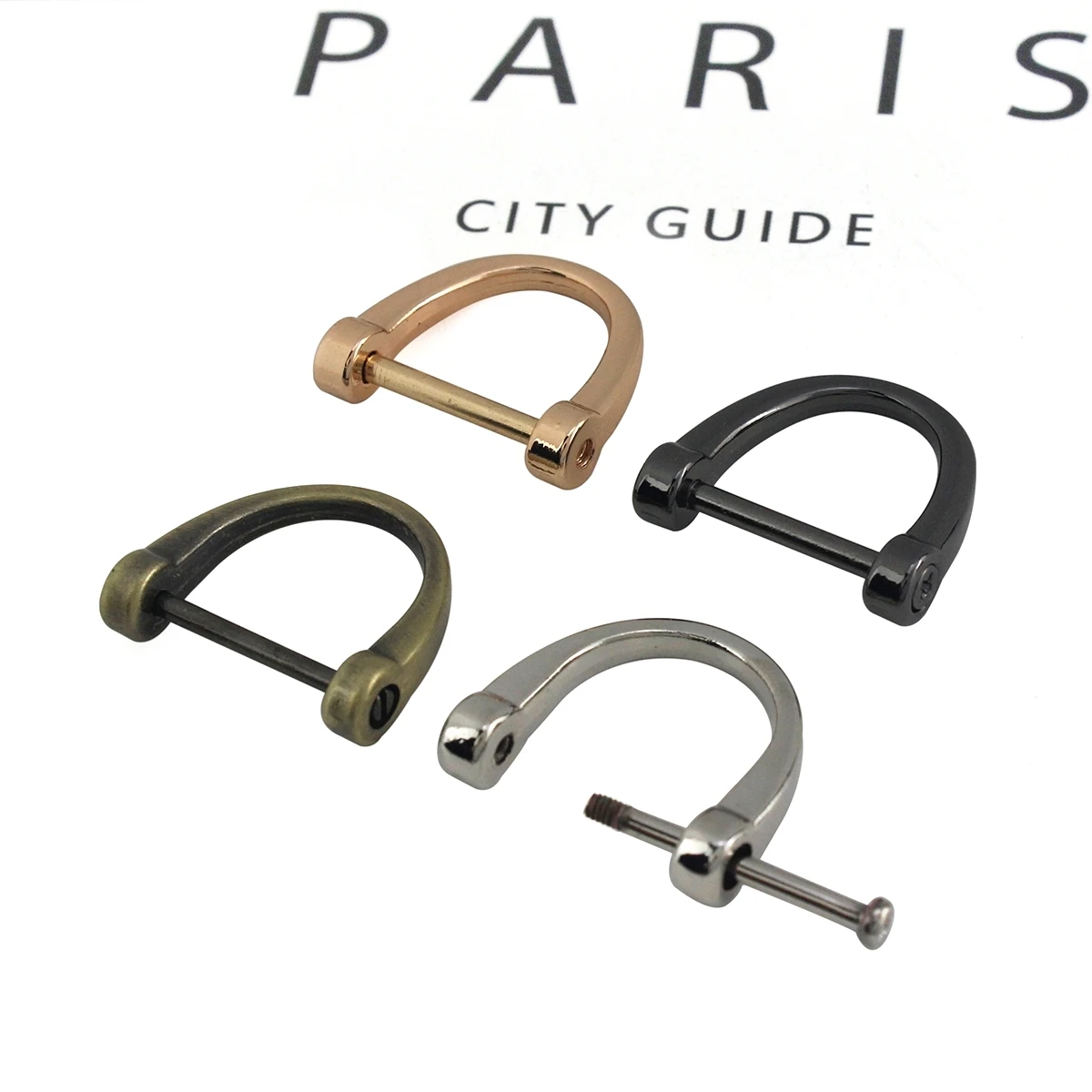 

1 шт. металлический съемный открытый винт Dee D кольцевая Пряжка Скоба застежка для кожаного ремесла Сумка ремень ручка ремень лямка