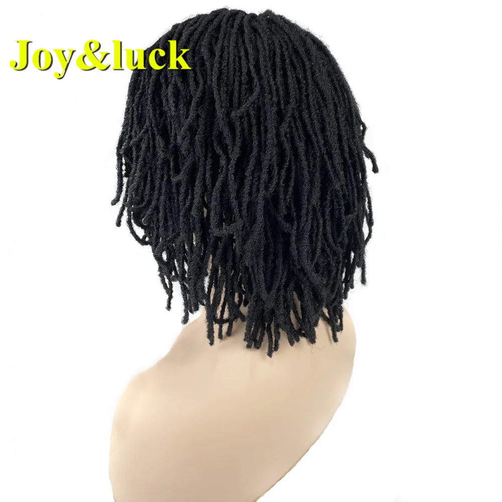 Синтетический черный парик для дредов короткие плетеные волосы парики