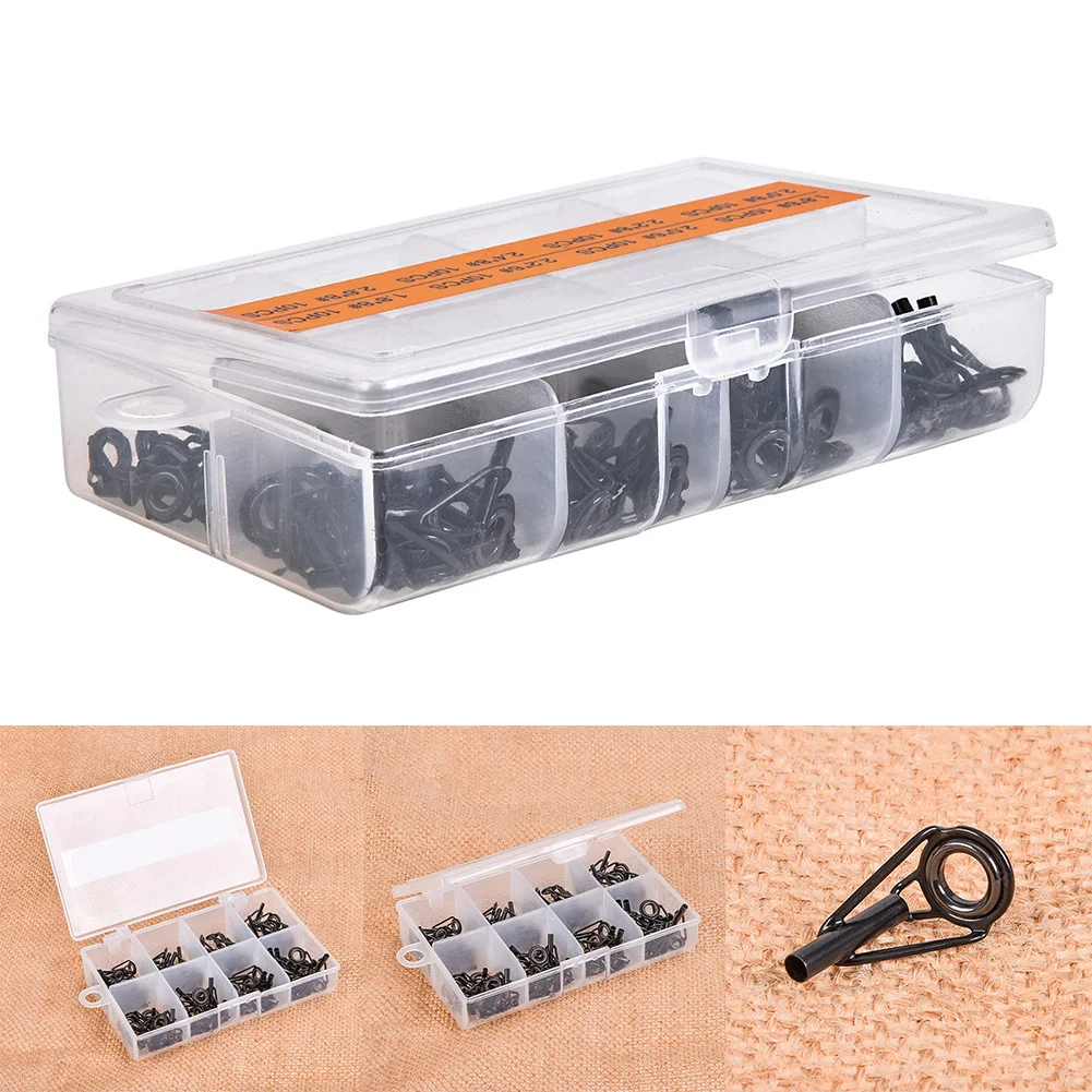 

Durable New Practical Quality Ceramic Ring Part Wire Ring 80pcs Accessories Rod Eye Stainless Steel Fishing Rod