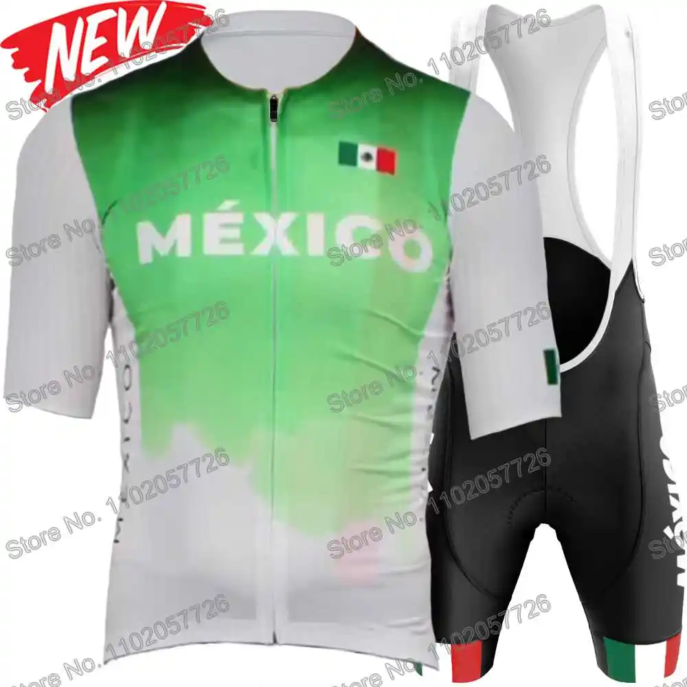 Джерси для велоспорта национальной сборной Мексики 2024 мужской комплект летняя