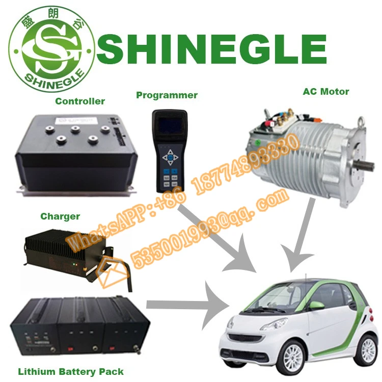 

SHINEGLE full auto glock 10kw 96v ac motor speed controller electrico para carro de van