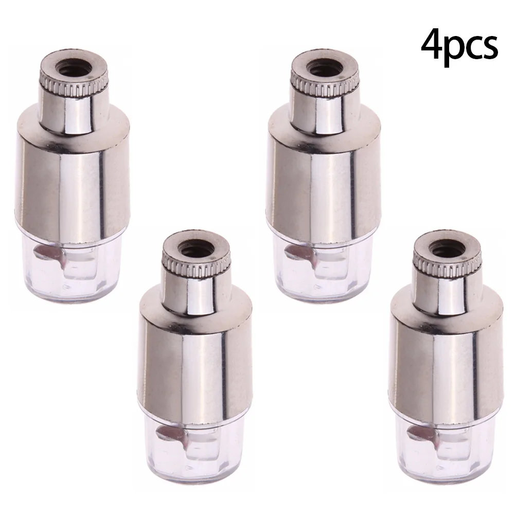 

4pcs Bike Car LED Wheel Tyre Tire Valve Cap Neon Lights Lamp Multicolor Bulb Cycling Accessories