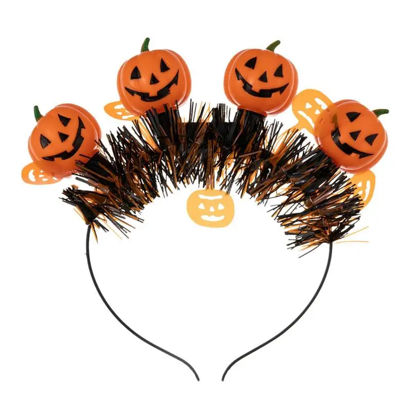 

Pumpkin Headband LED Halloween Hair Hoop Glowing Party Favor Costume Accessory Pumpkin Headwear For Halloween Cosplay