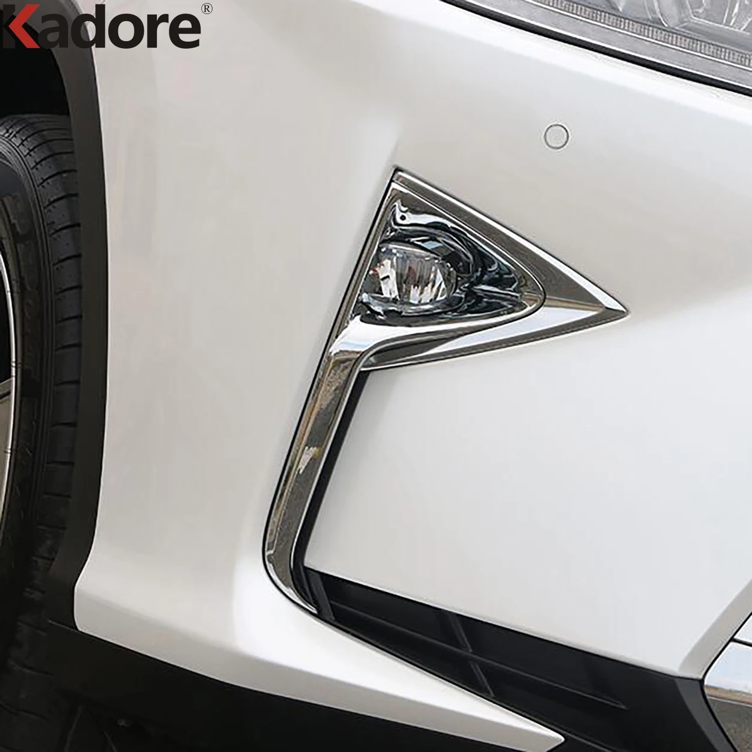 

For LEXUS RX 200T 350 450H 450HL 2016 2017 2018 2019 Accessories ABS Chrome Car Front Fog Light Lamp Cover Foglight Trims 2pcs