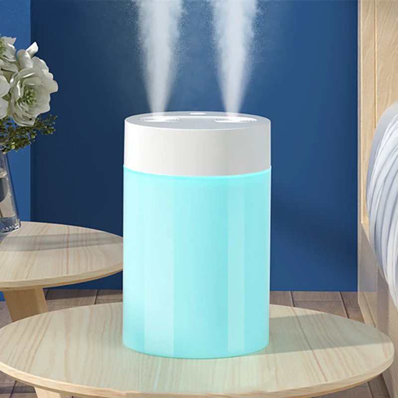 

Ultrasonic Air Humidifier Double Sprayers for Home Office Baby Room Big Mist Volume Fog Mist Maker Essential Oil Diffuser