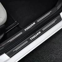 3d carbon fiber car sticker protector strip auto anti scratch tape for vw tiguan mk1 mk2 5n 2 r 2021 2020 2019 2018 2009 2008