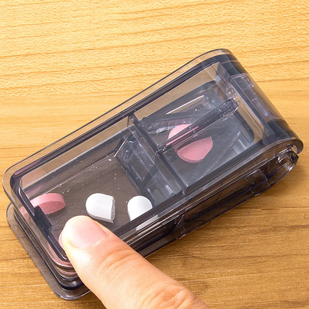 

Quality Pill Cutter Medicine Box Pill Cutting Splitter Drugs Tablet Cutter Divider Storage Case Pill Box Pill Cases & Splitter