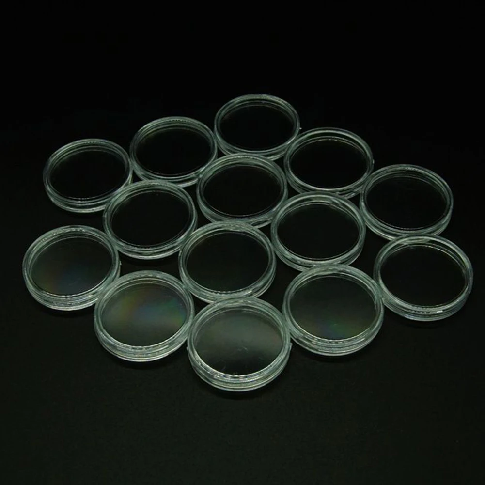 

10/25pcs 27mm Transparent Plastic Coin Holder Coin Collecting Box Case For Coins Storage Capsules Protection Boxes Container