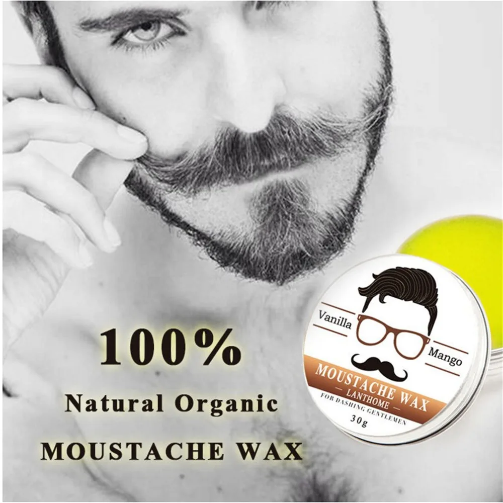 

30g Professional Men's Beard Wax Mustache Ointment Natural Beard Cream Natural Oil Conditioner Beard Styling Care Beard Balm