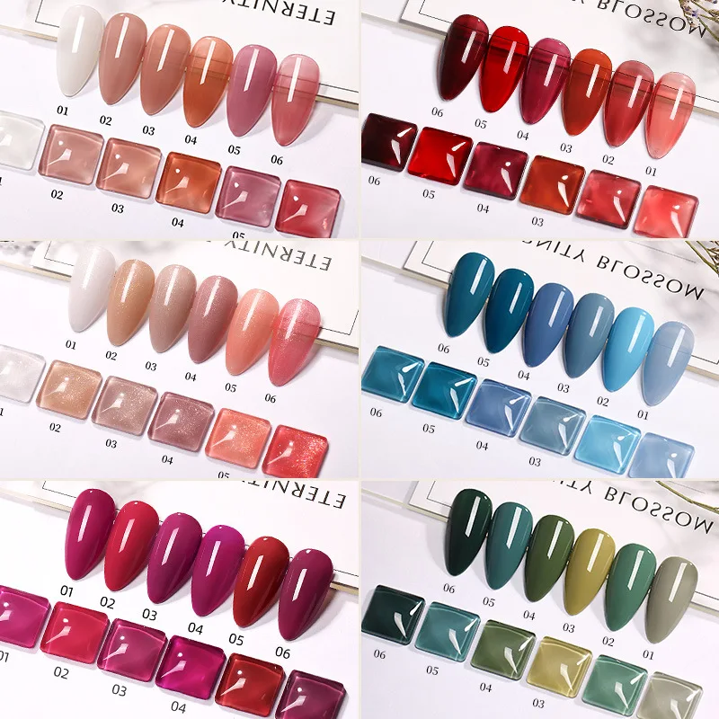 

Gel Nail Polish Semi Permanent 8ml UV LED Soak Off Cat Eye Varnish Translucent Summer Gel for Manicure Magnetic Nail Art Supply