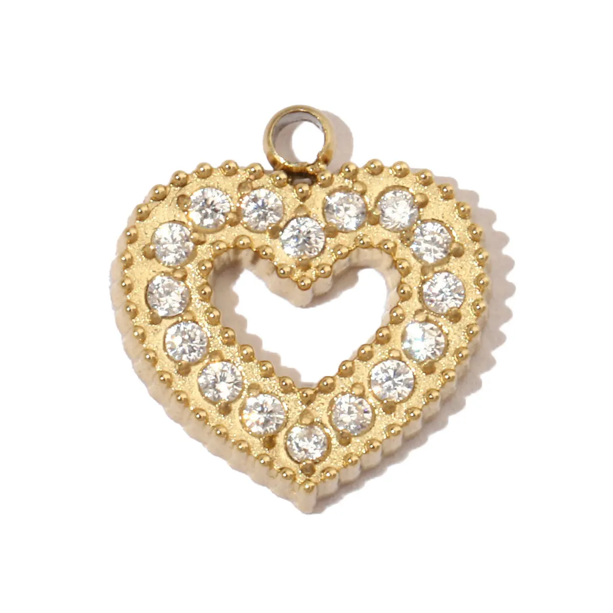 3 шт./лот кубический циркон сердце клевер нержавеющая сталь подвески сделай сам