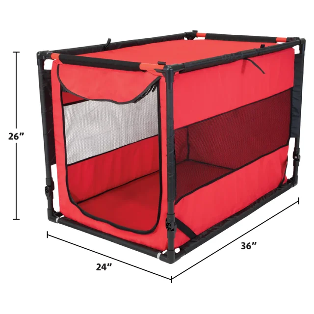 Vibrant Life Large Portable Dog Kennel, Red Dog Bed Pet Supplies Sofa Bed Dog Beds for Medium Dogs Dog House 4