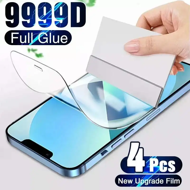 

Гидрогелевая пленка 4 шт., Защитная пленка для экрана iPhone 11, 12, 13 Pro, XR, XS MAX, X, мягкая защитная пленка на iPhone 7, 8, 6, 6s Plus, X, не стекло