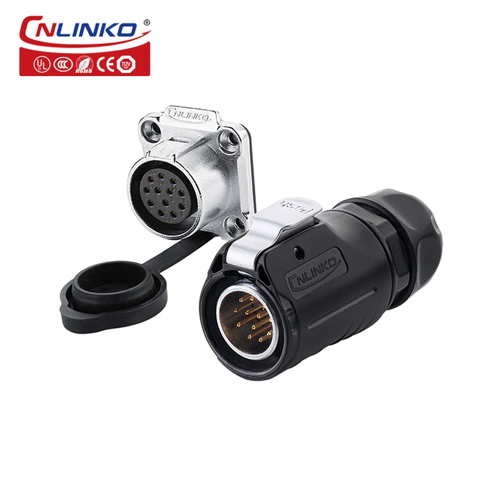 

CNLINKO M20 12 Pin 5A 500V Waterproof IP67 Signal Connector Outdoor Industrial Plug & Socket for Testing & Measurement Equipment