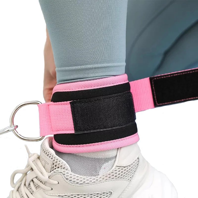 

Adjustable Fitness Ankle Strap D Loop Foot Support Cuff Gym Leg Strength Workout Strap Duckle Pulley Exercise Foot Protection