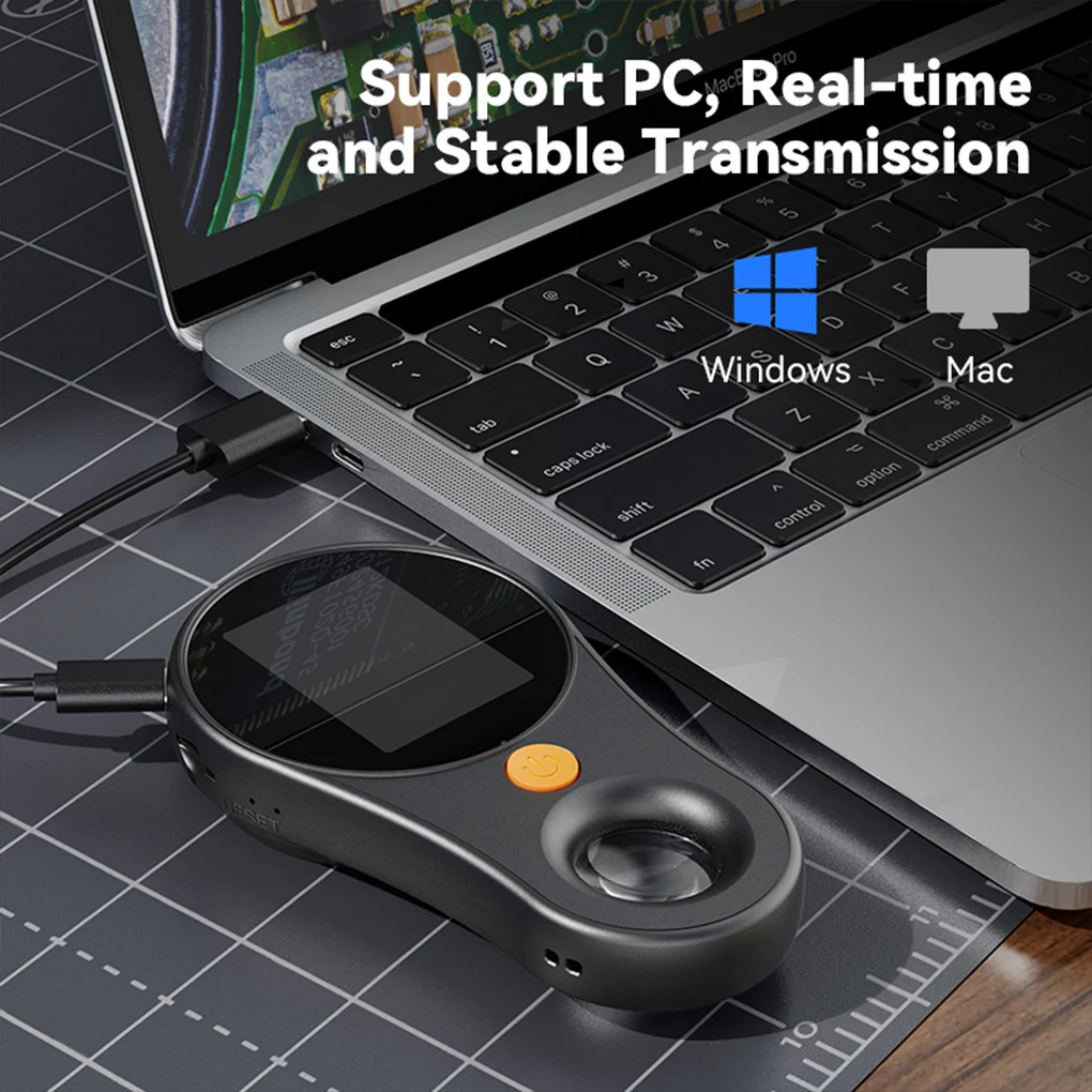 2 0-дюймовый цифровой микроскоп 500X 1080P видеомонета со увеличительным стеклом и 8