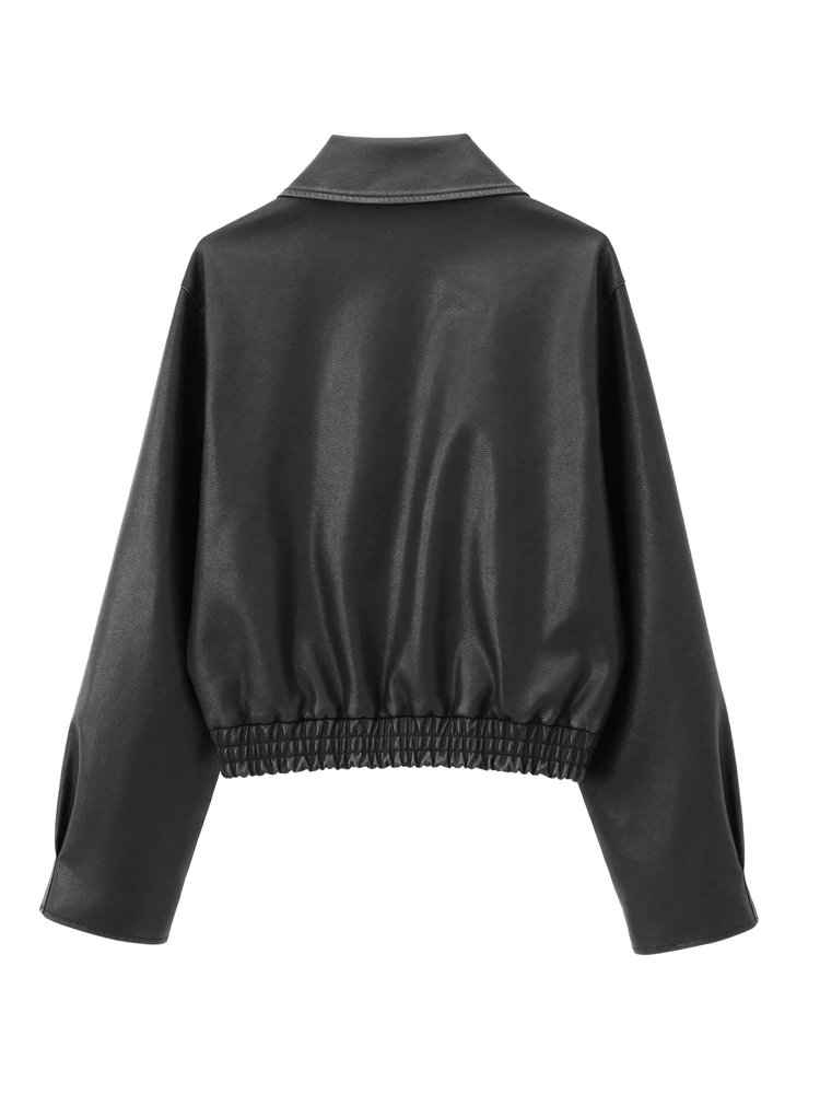 KAOPU ZA Женская кожаная куртка с передними карманами или юбка из искусственной кожи