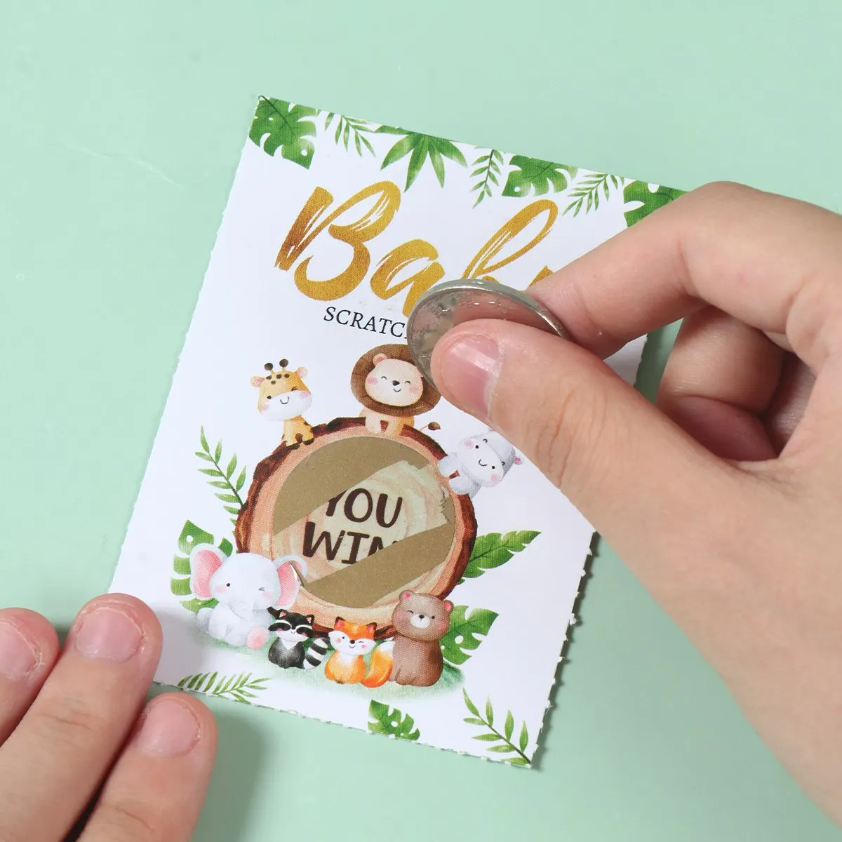 Джунгли животные царапающиеся карты сафари украшение на день рождения Свадьба