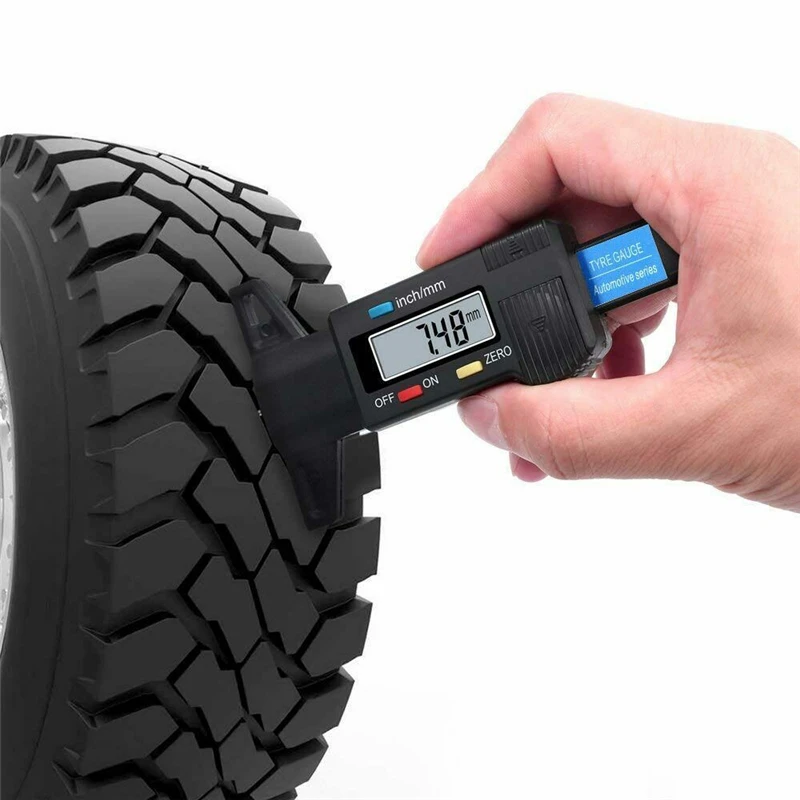 

Digital Tread Depth Gauge for Car Tyre Tire Meter Thickness Gauges Automobile Tire Wear Detection Measuring Tools Depth Caliper