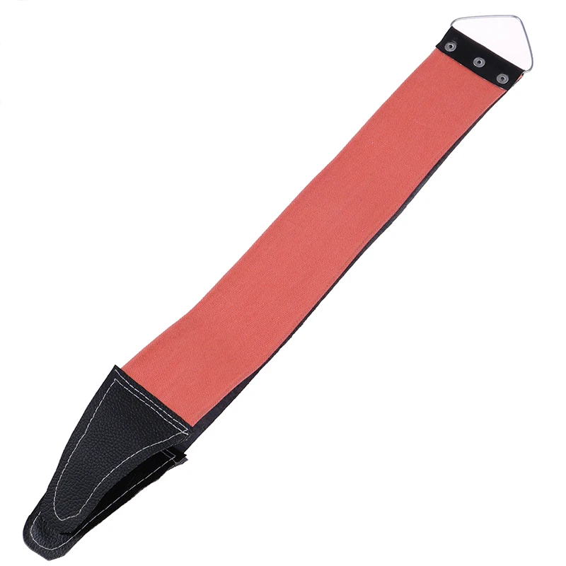 

1pc Sharpening Strap Tool Double Side Available Canvas Leather Sharpening Strop For Barber Open Straight Shave Razor