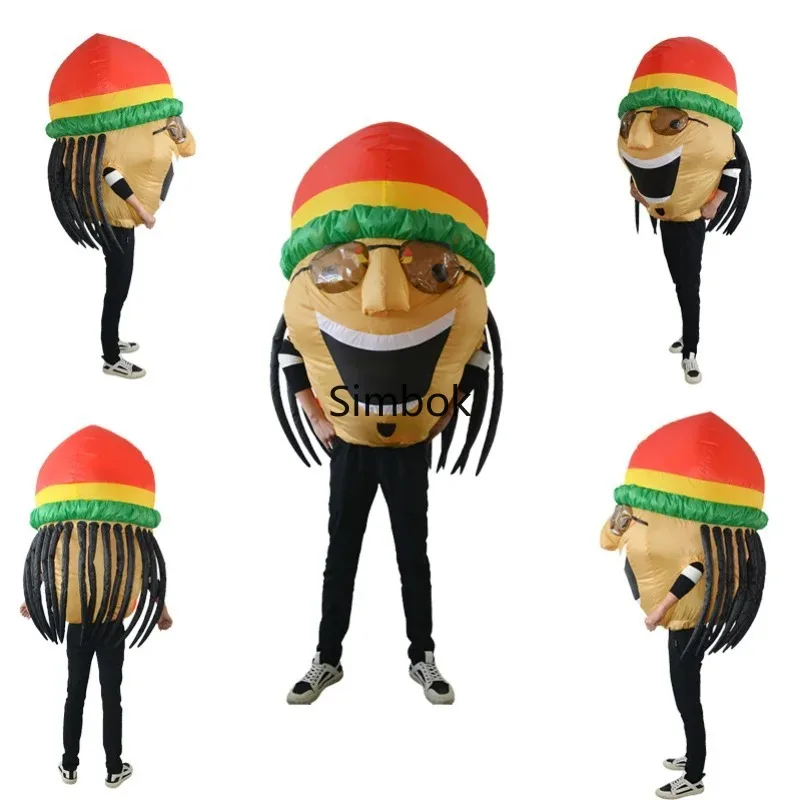 Рождественская надувная одежда солнцезащитные очки певица сценическое