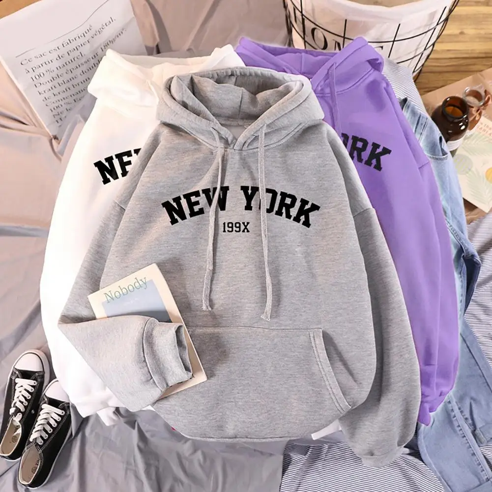 

Chic Winter Hoodie Hooded Big Patch Pocket Lady Hoodie Oversized Winter Hoodie