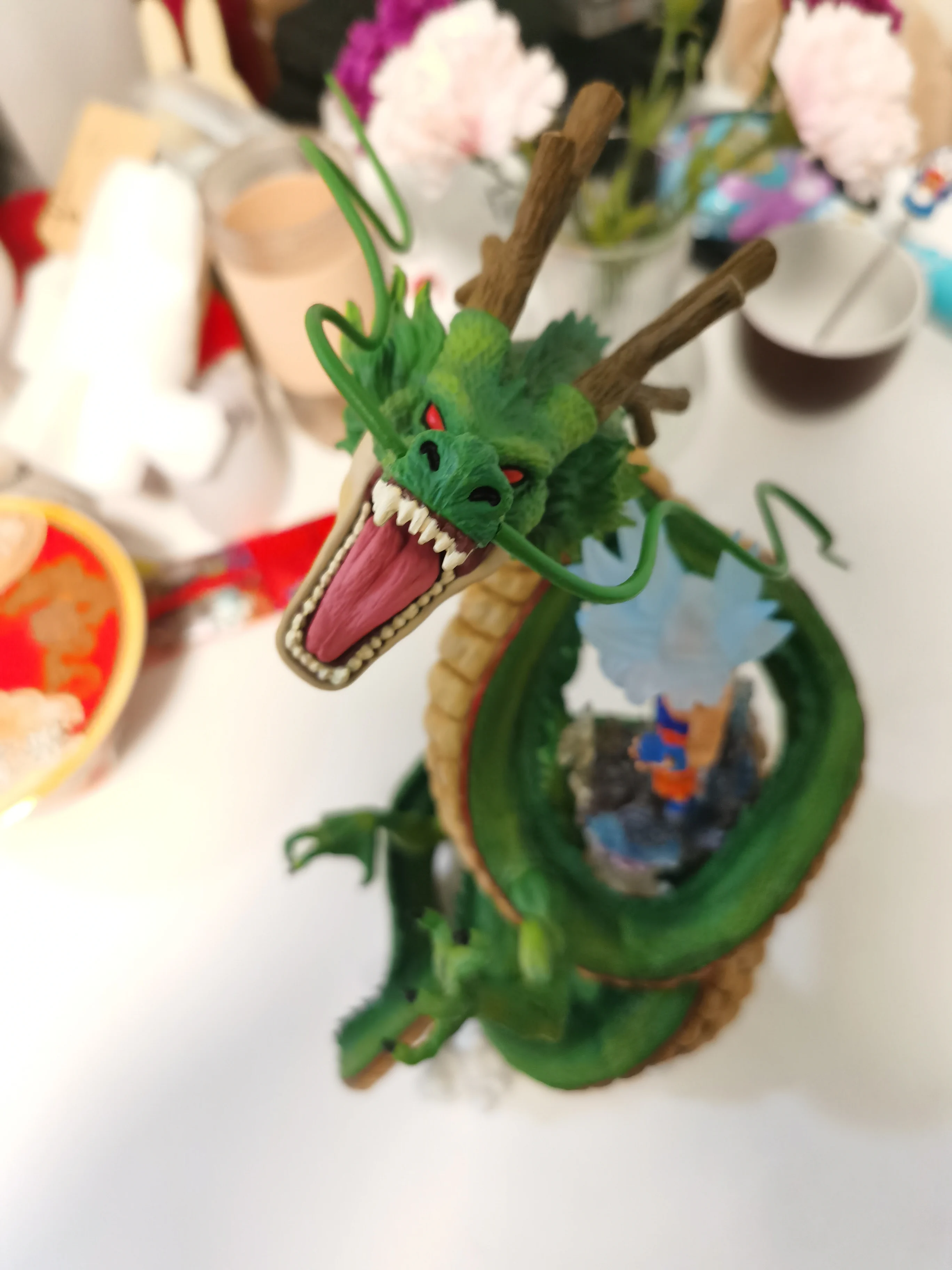 Скидка Фигурка дракона жемчуга Z Shenron, 38 см, Porunga Polenda, большой размер, полирезиновая статуя, игрушки, модель, аниме экшн-фигурки Манга