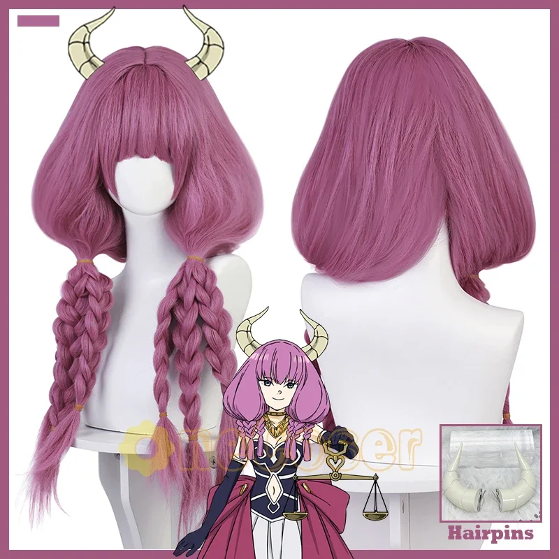 Косплей-парик Aura Azuma из аниме Frieren Beyond Journey's End гильотинные рожки Haipins