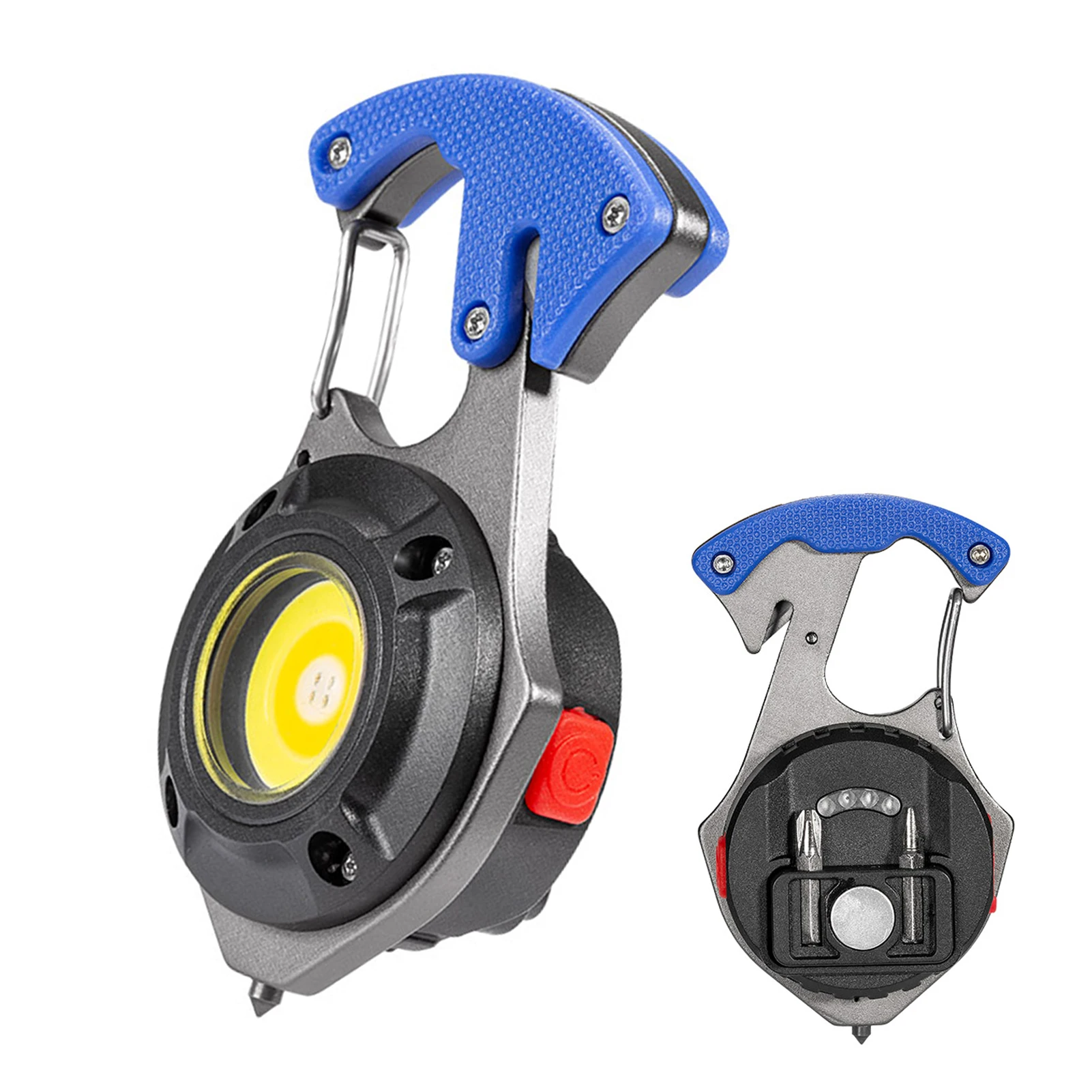 

LED Glowing Small Flashlight Rechargeable Waterproof Work Light Keychain Strong Light Ultra-Light Portable Torch Camping Tool