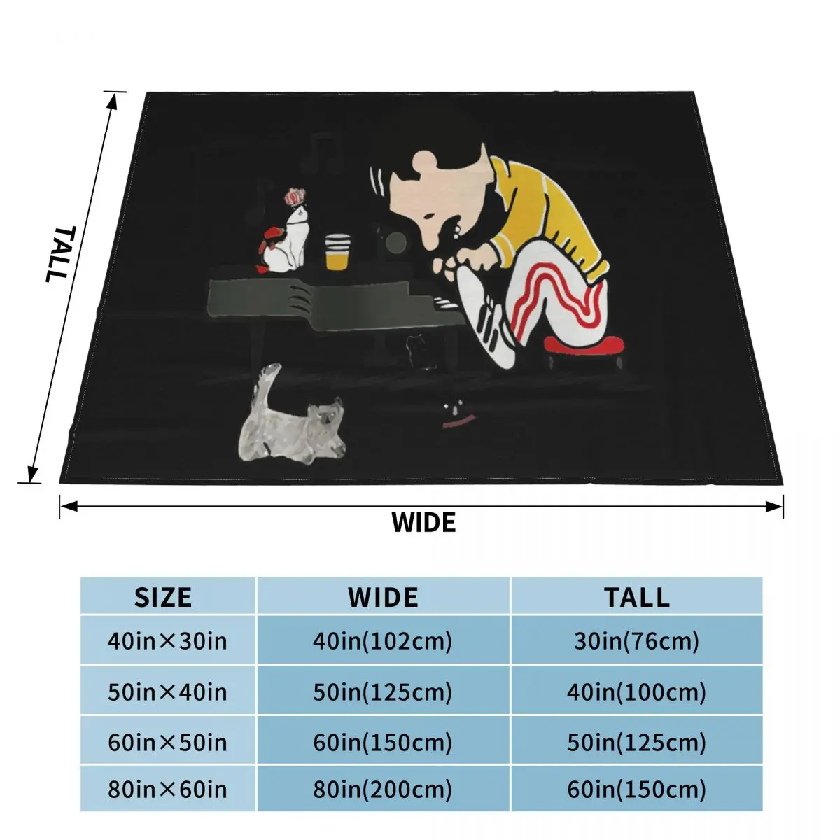 Uomo Freddie Mercury Piano Beer Cats Bohemian Rhapsody Rock Art Moda Fb Фитнес Интересные фотографии Плед