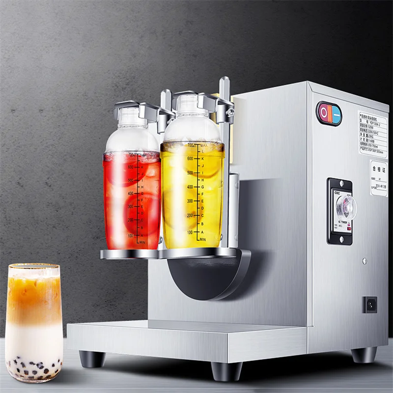 

Коммерческий шейкер Boba в виде пузырьков, устройство для встряхивания молочного чая с двумя головками из нержавеющей стали