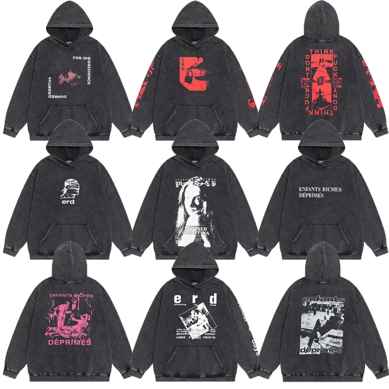 Модный Удобный свитшот для мужчин 20 лет повседневный одежда стирки Y2k женская