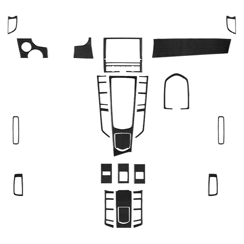 

Carbon Fiber Black Sticker Car Interior Decorative Accessories For Porsche Panamera 2010 2011 2012 2013 2014 2015 2016