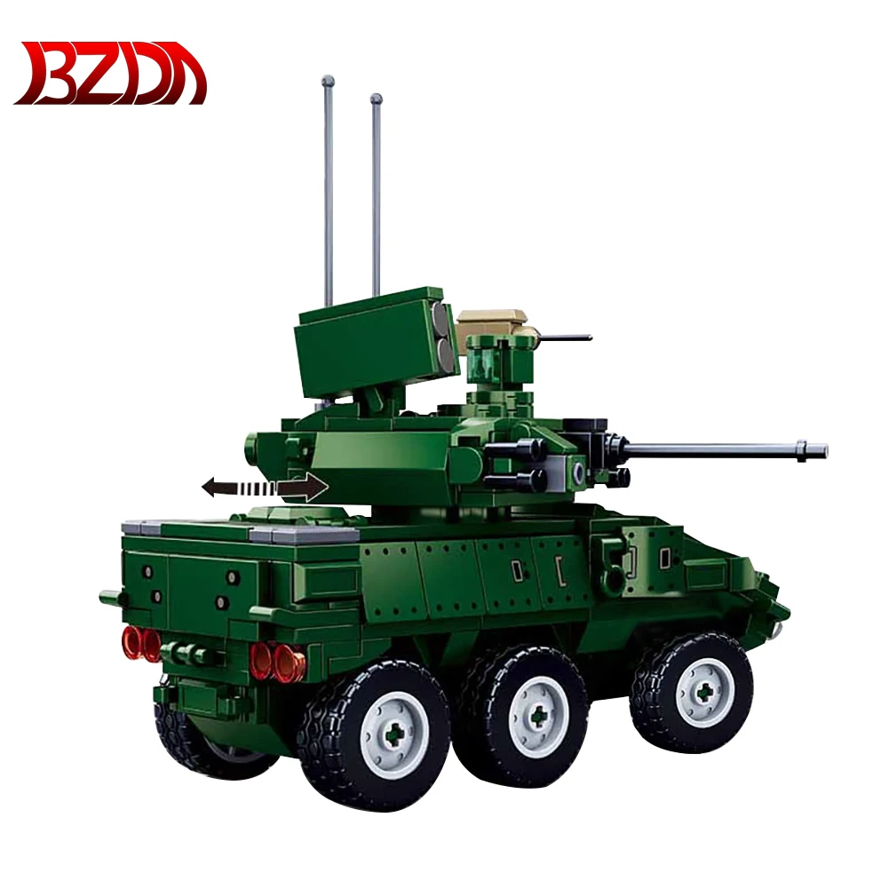 Военный немецкий строительный блок BZDA строительные блоки ЕБР на колесах пехота