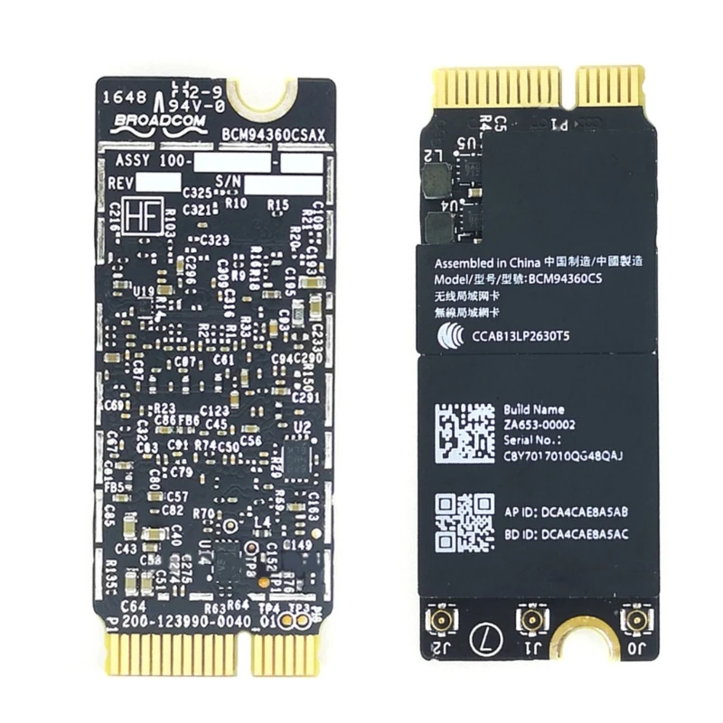

BCM94360CS Wifi Airport Card 802.11ac for Book Pro Retina A1425 A1502 A1398 2013 14 Bluetooth-compatible4.0 BCM94360CSAX K1KF