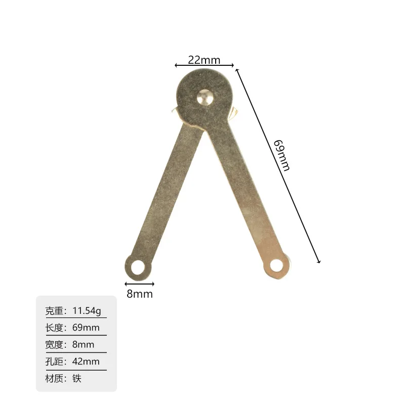 Gift Box Link Piece Card Position Iron Jack Fixed Link Hinge Yellow