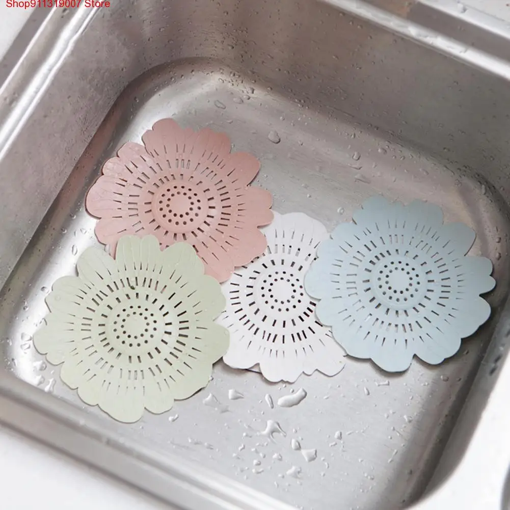 

Lovely Flower Shape Bath Kitchen Waste Sink Strainer Stopper Drain Cover Filter