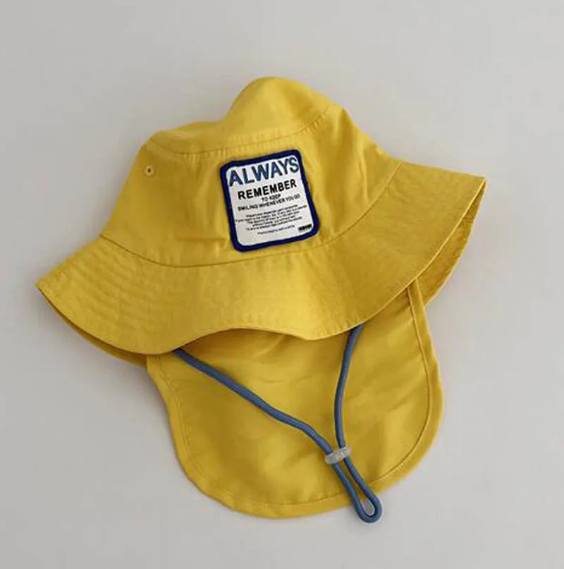 

Quick-Dry Kids Bucket Hat Summer Beach Baby Sun Hats with Shawl Travel Children Caps for Boys Girls Baby Accessories 2-6Y
