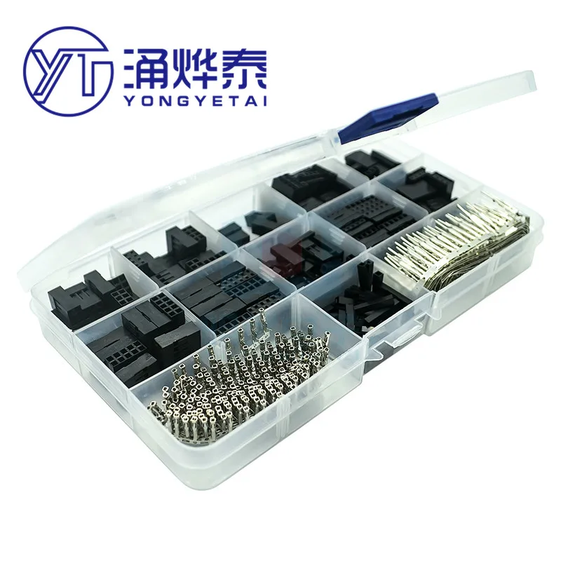 

YYT 620pcs 2.54mm DuPont jumper head connector shell with terminal kit