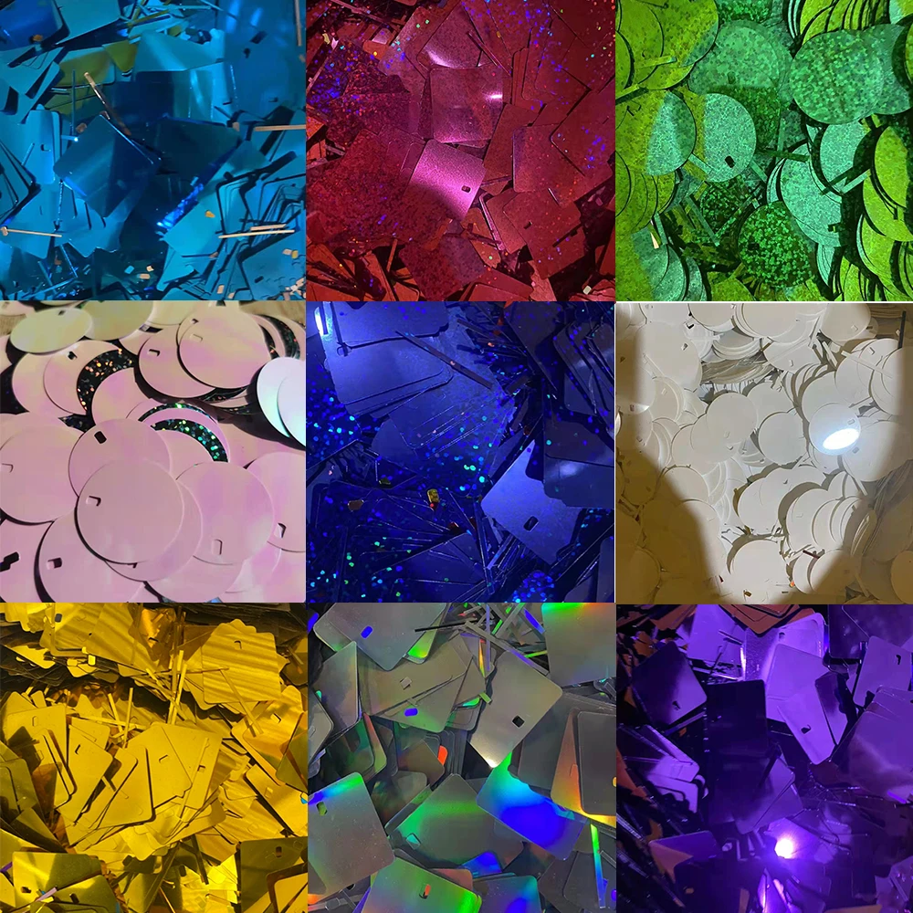 Декоративный фон с блестками на стену оптом 5000 шт. круглые квадратные осколки для