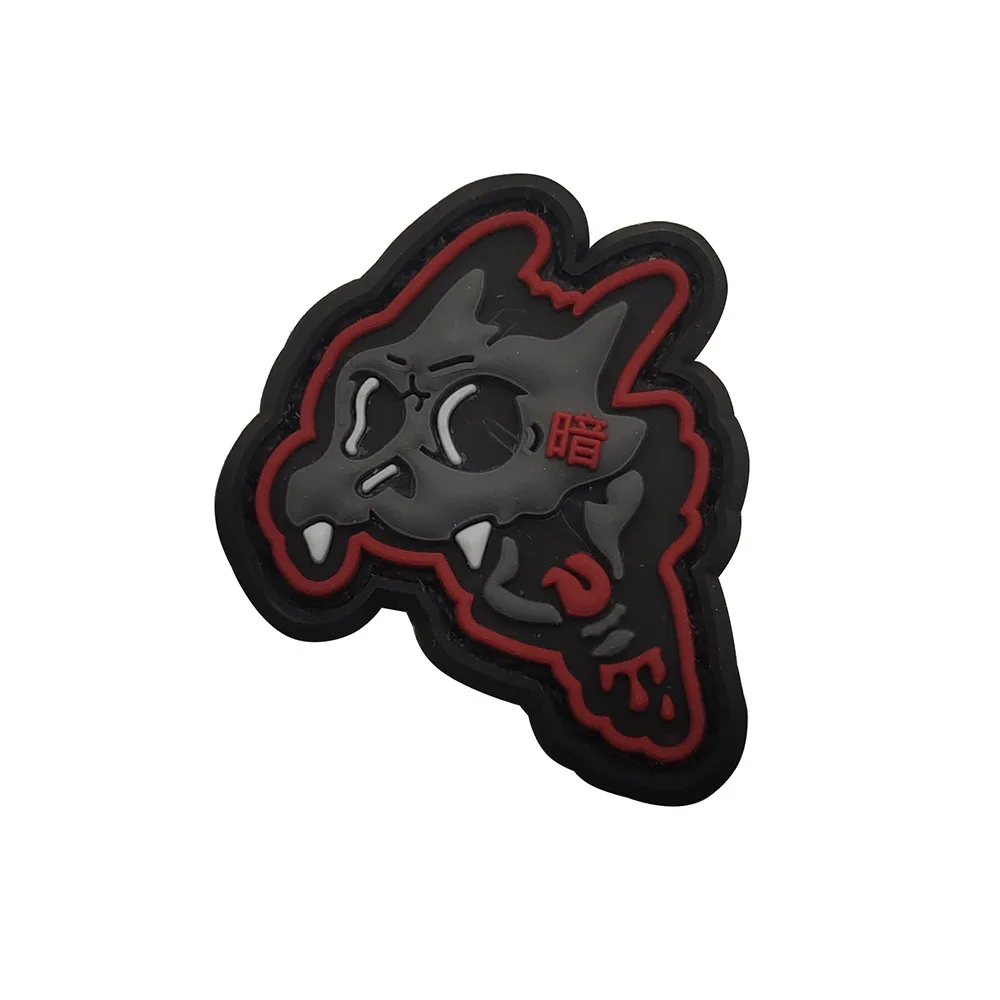 3D нашивки на крючок и петли Мультяшные животные значок рюкзаке маленькая