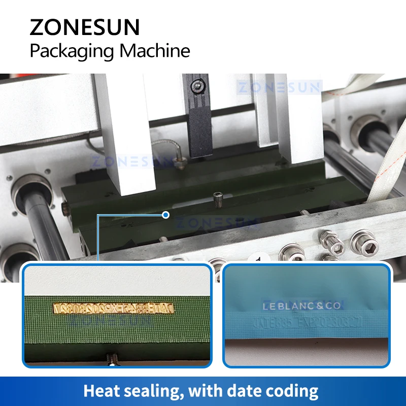 ZONESUN Машина для запечатывания жидких пакетов ZS-MS2TGF Автоматический магнитный