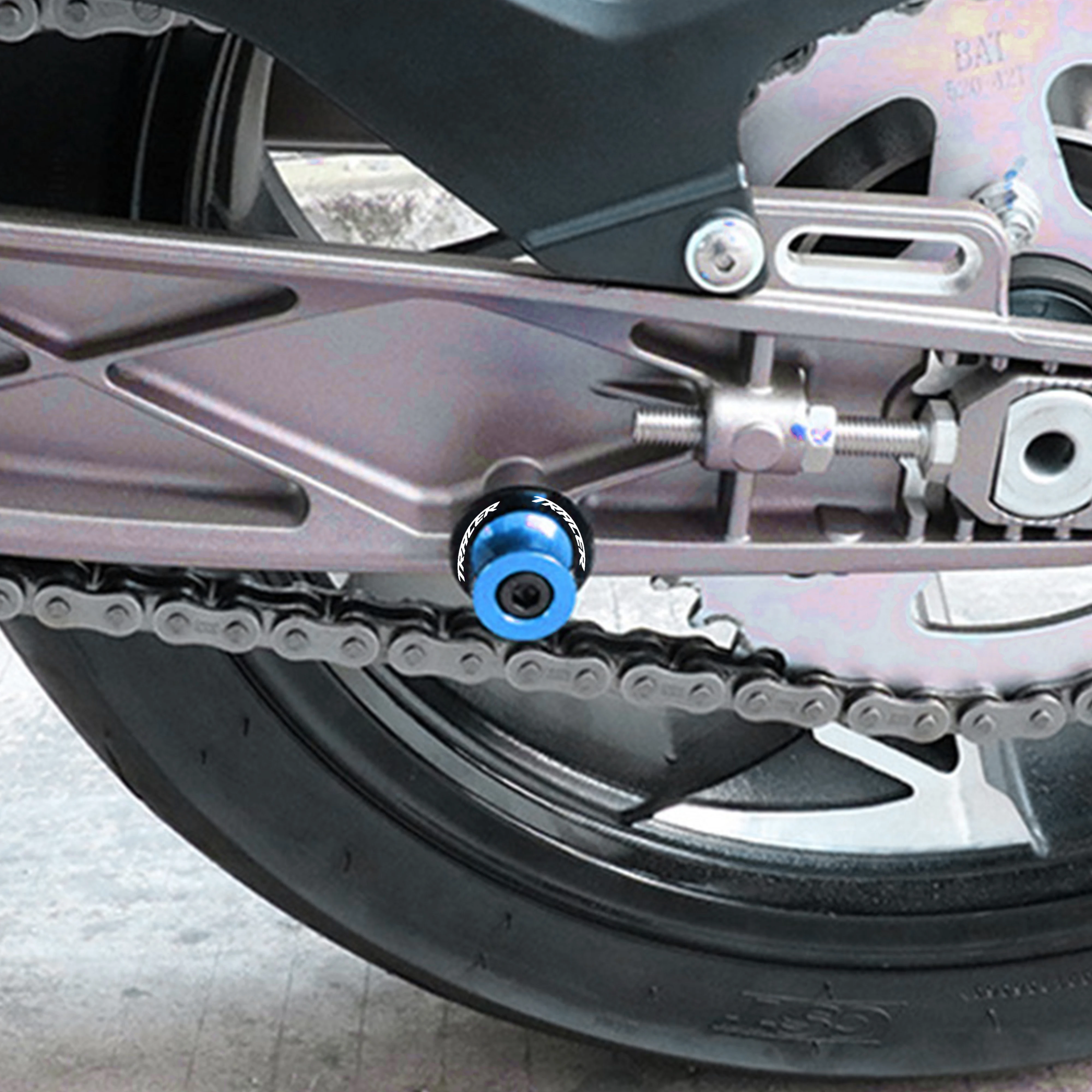 Фото 2026 пользуется большим спросом для Yamaha Tracer7 Tracer9 900 700 7 9 GT. Аксессуары для мотоциклов: катушки маятника, слайдеры, винт задней подножки M6. №2